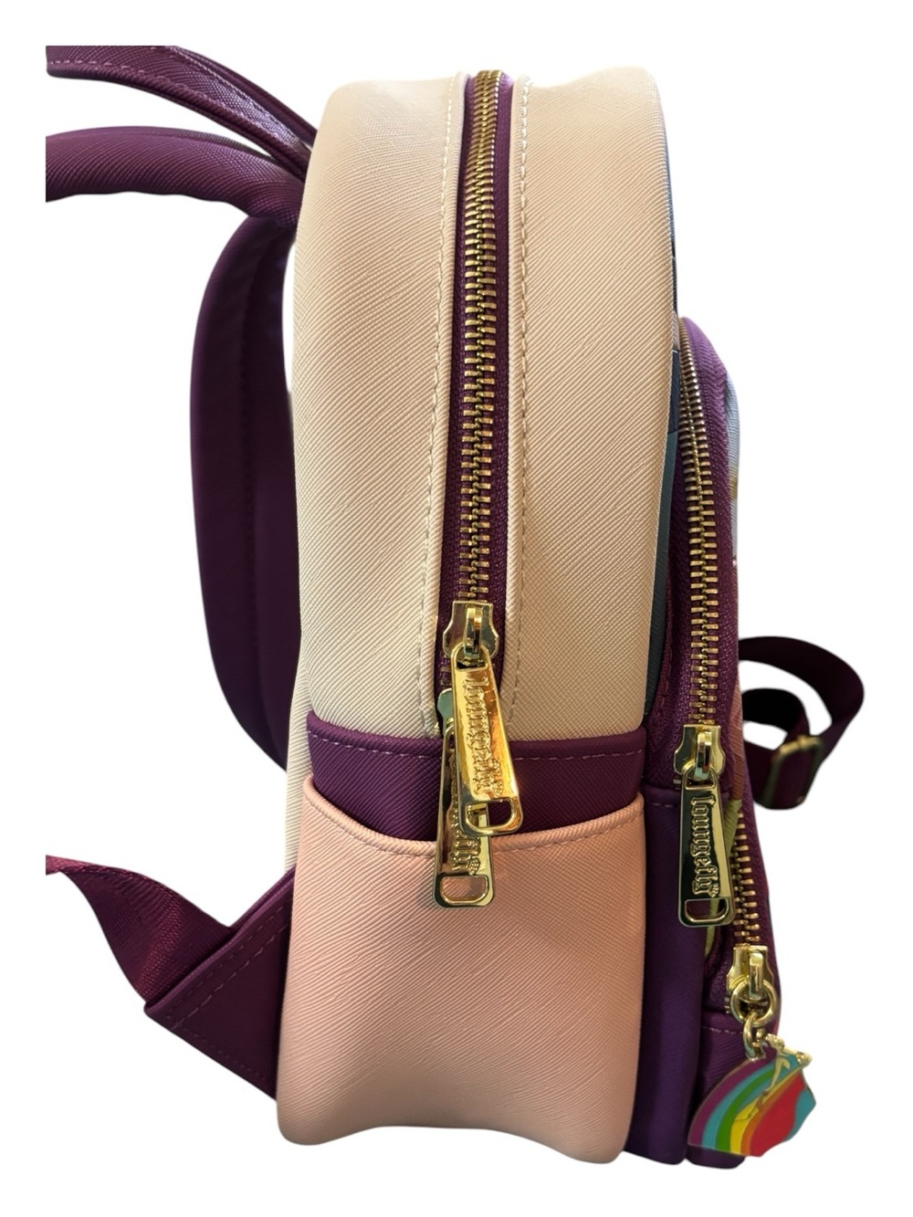 Loungefly Purple Pink Cream Multi-Color Pony Ballet Mini Backpack - Picture 5 of 10